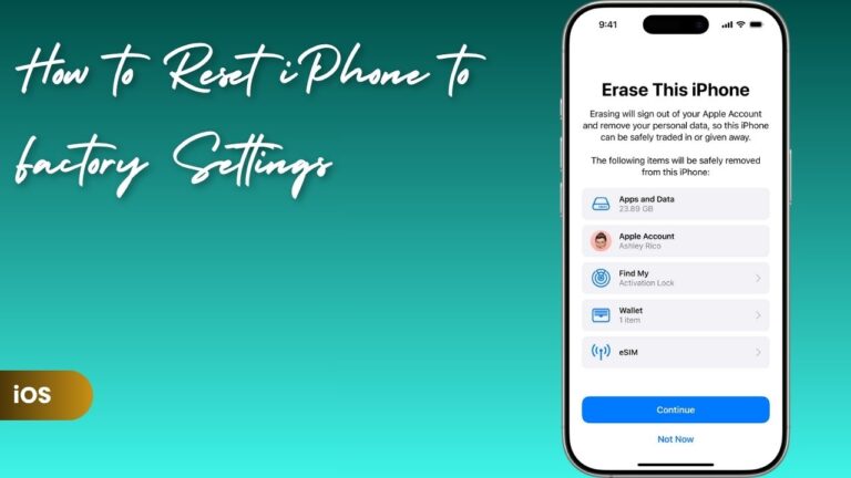 How to Reset iPhone to Factory Settings: Step-by-Step Guide
