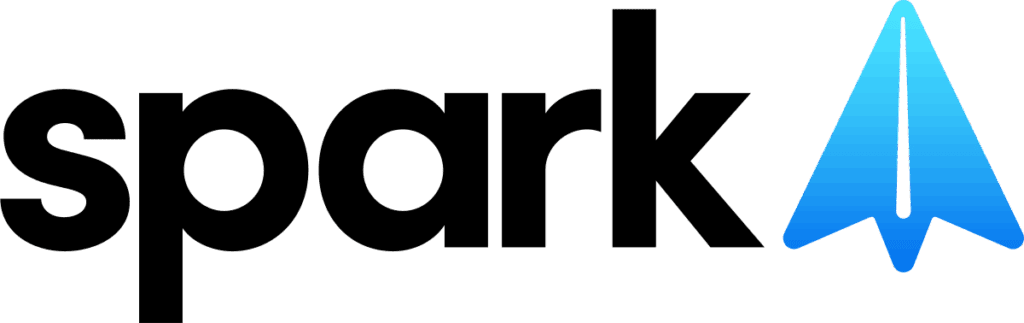 A blue gradient paper airplane icon with a sleek design, accompanied by the text "Fly" in bold black font, symbolizing communication or innovation.