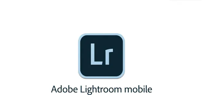 Logo of Adobe Lightroom mobile, featuring the stylized letters "Lr" in a blue and black color scheme.