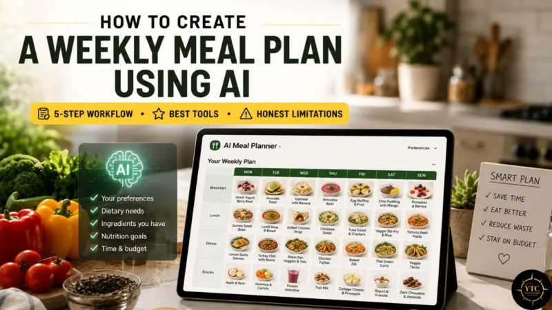 How to Create a Weekly Meal Plan Using AI: The 5-Step Workflow, Best Tools, and Honest Limitations for Real Kitchens